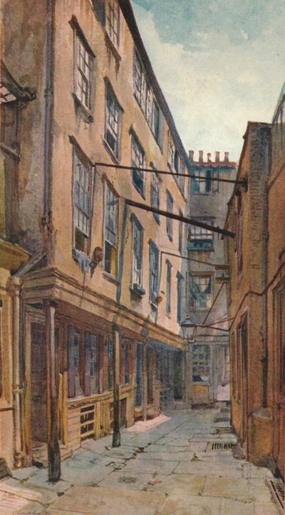 Golden Buildings、Strand、Westminster、ロンドン、c1880 1926 作： John Crowther