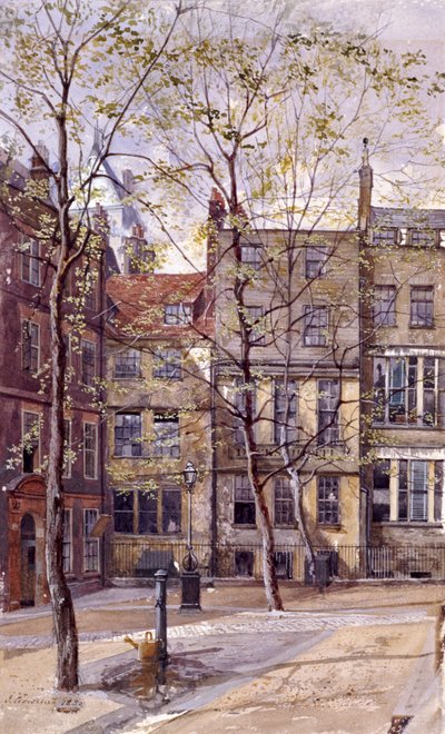 インナー・テンプル、ロンドン、1880年 作： John Crowther