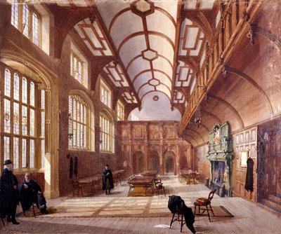 1885年、ロンドンのチャーターハウスの内部 作： John Crowther