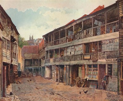 キングスヘッドイン、キングスヘッドインヤード、バラハイストリート、サザーク、ロンドン、1879 作： John Crowther