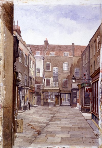 1883年、ロンドン・ウォールの皮革販売業者の建物 作： John Crowther
