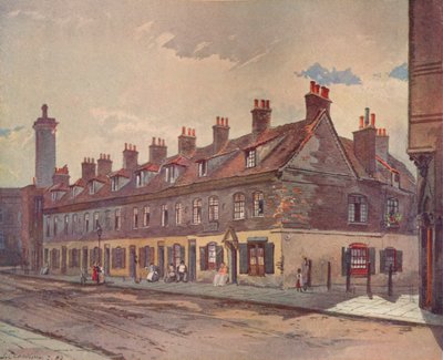 パイストリート、ウェストミンスター、ロンドン、1883年1926年の古い家 作： John Crowther