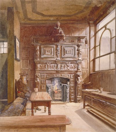 1887年、ロンドン、イズリントン、エセックス・ロードのクイーンズ・ヘッド・インのパーラー（Parlour of the Queen