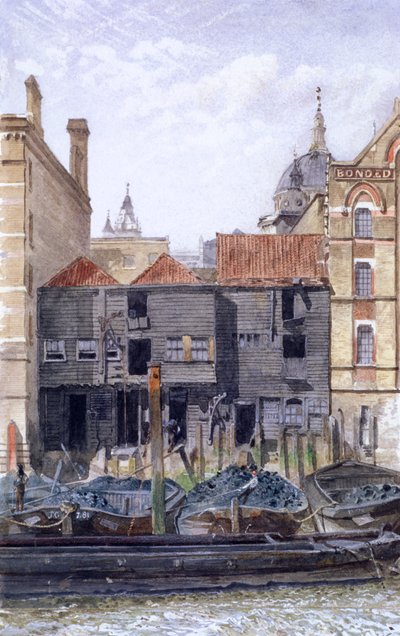 ポールズ ワーフ、ロンドン、1881 年 作： John Crowther