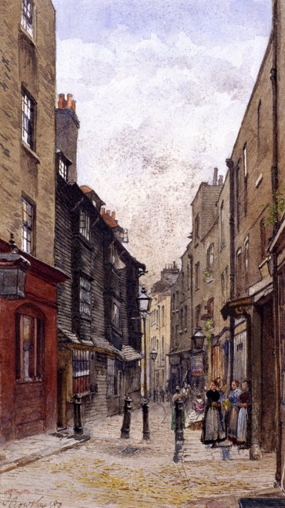 ピーターズ レーン、クラーケンウェル、ロンドン、1880 年 作： John Crowther