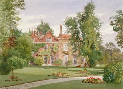 ロンドン、ランベス、ブリクストン・ヒルのローリー・ハウスの側面図、1887年 作： John Crowther