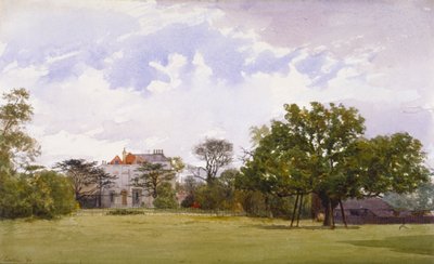 ロンドン、ランベスのタレットハウスの側面図、1880年 作： John Crowther