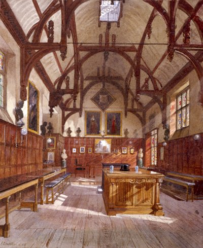 1882年、ロンドンのStaple Innホール 作： John Crowther