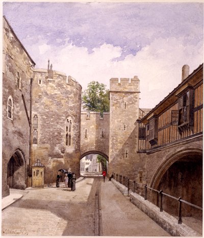 ロンドン塔、ロンドン、1883 作： John Crowther