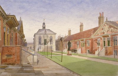 Trinity Almshouses and Trinity Chapel, Mile End Road, Stepney, London, 1883年 作： John Crowther