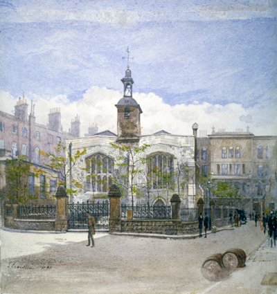 セントヘレンズ教会、ビショップスゲート、ロンドン市、1883年の眺め 作： John Crowther
