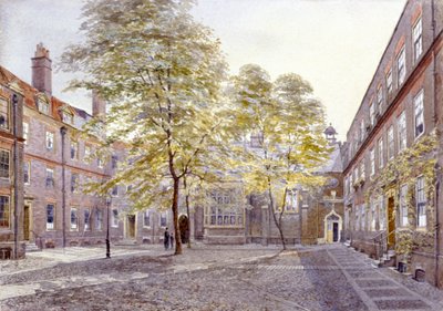 1882年、ロンドンのステープルインの眺め 作： John Crowther