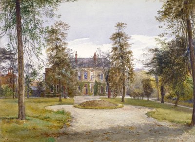 ストックウェル パーク ハウスの庭からの眺め、ランベス、ロンドン、1887 年 作： John Crowther