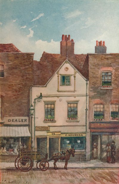 72 Cheyne Walk、チェルシー、ロンドン、1883年のビュー 作： John Crowther
