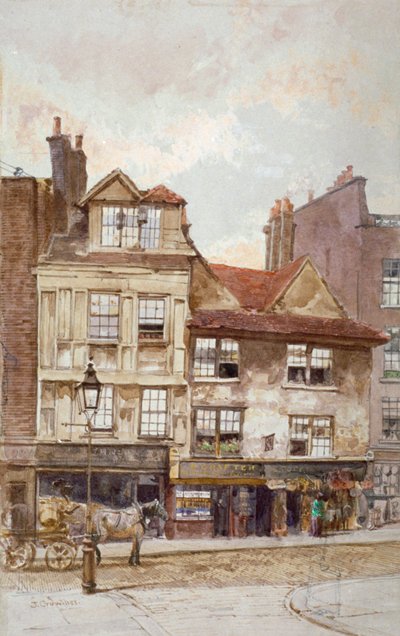 nos 87-89 Drury Lane、Westminster、London、c1880 のビュー 作： John Crowther