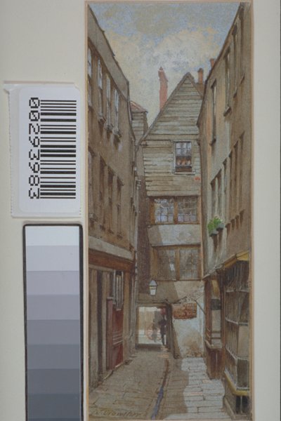 ヨークコーヒーハウス、ビショップズコート、チャンスリーレーン、c.1880のビュー 作： John Crowther