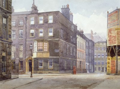 ハワード・ストリートとノーフォーク・ストリートの交差点の眺め、ロンドン、1880年 作： John Crowther