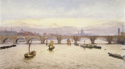 ウォータールー橋、ロンドン、1888 作： John Crowther