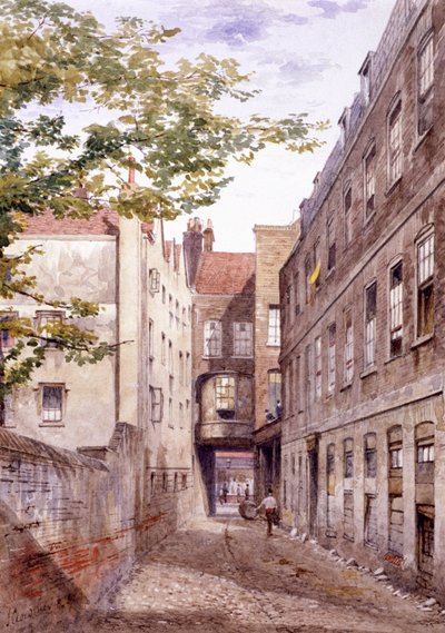 ホワイトホースイン、フェッターレーン、ロンドン、1882 作： John Crowther