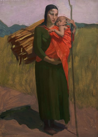 アイルランドの農民女性 作： John Currie