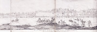 ベナレス市のパノラマビュー、1827年 作： John Dalrymple