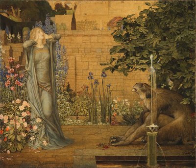 美女と野獣」（1904年）。 作： John Dickson Batten