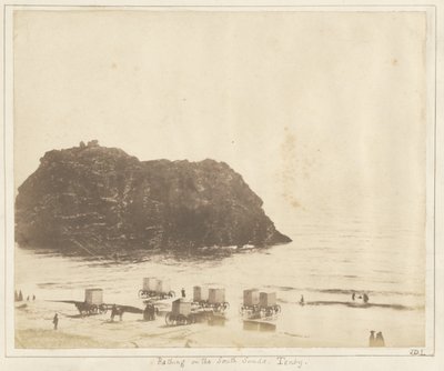 テンビーのサウス・サンズで海水浴。 作： John Dillwyn Llewelyn