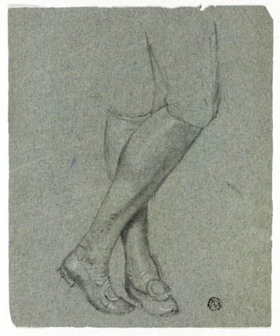 立像の交差した脚 作： John Downman