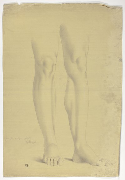 立像のアンティーク像の後の足 作： John Downman