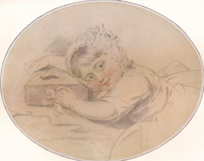 本の肖像画。子供の頃のヘンリー・バレル、1784年、1917年 作： John Downman