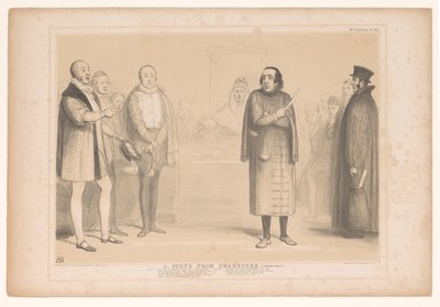Spotprent は Disraeli als Shylock に会いました シェイクスピアのシーン (圧縮!) (オブジェクトのタイトル) HB Sketches (オブジェクトのシリーズ タイトル) 作： John Doyle