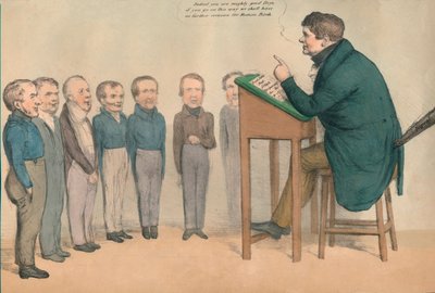 アイルランドの家庭教師、1836年。 作： John Doyle