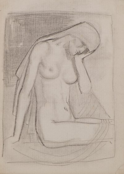 無題 [女性のヌード] (鉛筆) 作： John Duncan