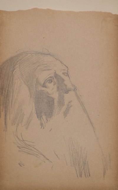 無題[老人]（鉛筆） 作： John Duncan