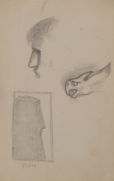 無題 [鉛筆スケッチ] (鉛筆) 作： John Duncan