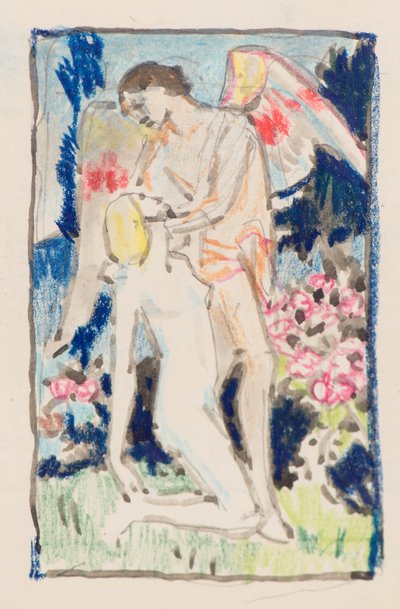 無題 [Love Passing Byの縮小版] (鉛筆) 作： John Duncan