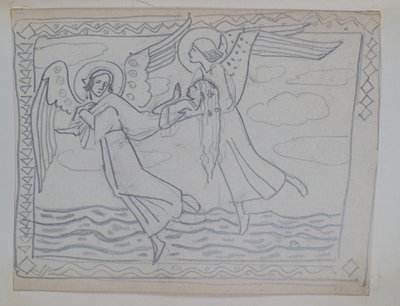 無題 [聖なる花嫁のための習作 作： John Duncan