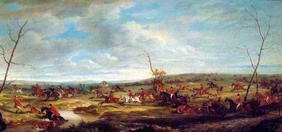 メルトン・モーブレイ、1824年の近くを走る 作： John E. Ferneley