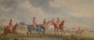 Quorn Hunt：アーティストと彼の友人たちが立ち去る 作： John E. Ferneley