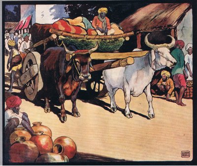 1919年に出版されたGladys Davidsonによる「Helpers Without Hands」のイラスト（カラーリソ） 作： John Edwin Noble