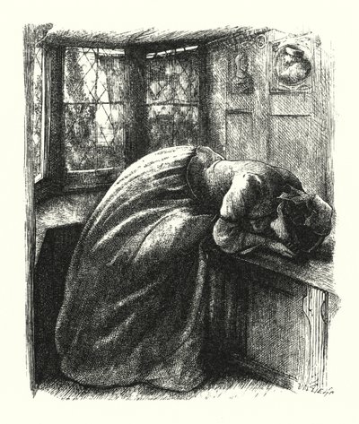 マリアナ（彫刻 作： John Everett (after) Millais