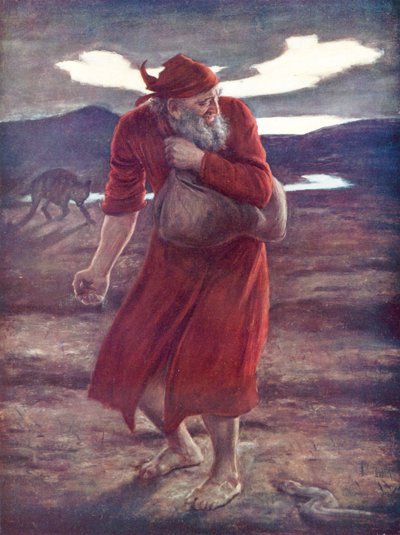 タレの種をまく人」（カラーリトグラフ 作： John Everett (after) Millais