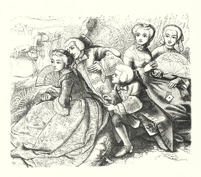 The Talking Oak（彫刻 作： John Everett (after) Millais