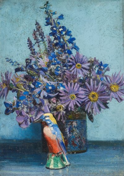 A Scheme in Blue (オイルオンボード) 作： John Everett
