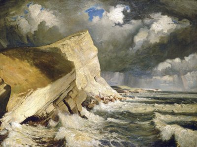 ドーセット（イギリス）のラルワース・クリーク。ハーバート・バーナード・ジョン・エヴェレット（1876-1949）作 油彩・キャンバス 作： John Everett