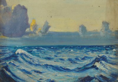 海景、19世紀後半から20世紀半ば（キャンバスに油彩） 作： John Everett