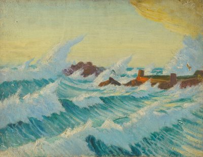 海景、19世紀後半から20世紀半ば（キャンバスに油彩） 作： John Everett