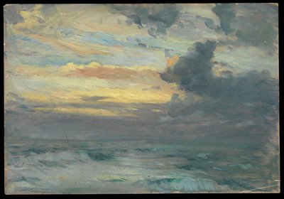 海景、19世紀後半から20世紀半ば（紙に油彩） 作： John Everett