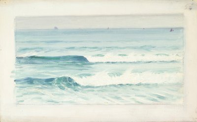 海景、19世紀後半から20世紀半ば（紙に油彩） 作： John Everett