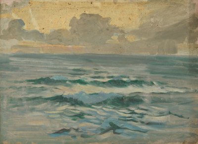 海景、19世紀後半から20世紀半ば（紙に油彩） 作： John Everett